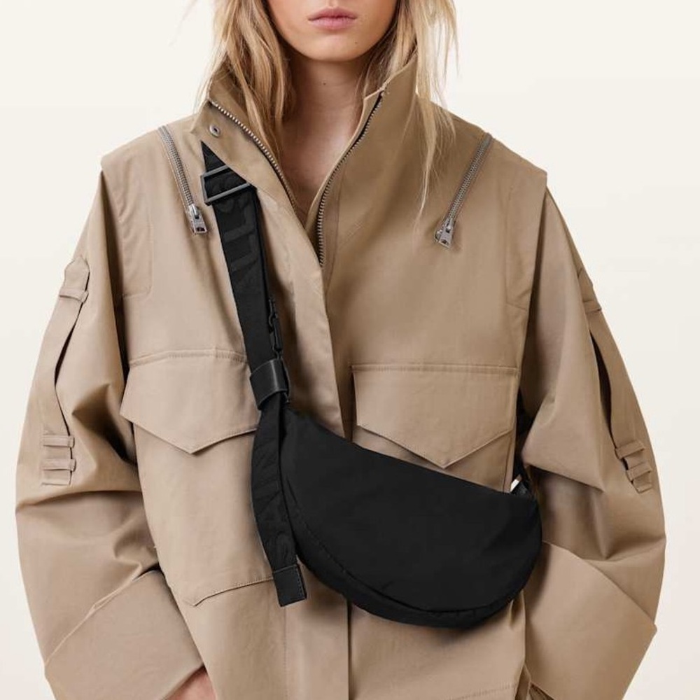 All Saints Black Crossbody Bag
